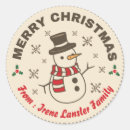 Search for retro snowman stickers Classic