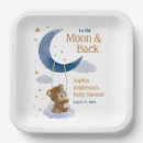 Search for moon baby shower plates Teddy bear