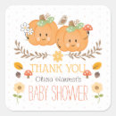 Search for twin girls thank you stickers Twins baby shower