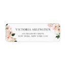 Search for pink magnolia return address labels Botanical