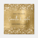 Search for gold foil save the date magnets Calligraphy
