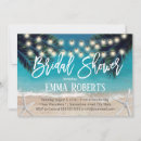Search for rustic beach bridal shower invitations String lights