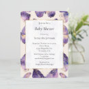 Search for purple gold butterflies invitations Lilac