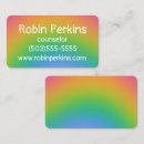 Search for blurred business cards Rainbow