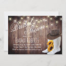 Search for western boots bridal shower invitations Barn wood