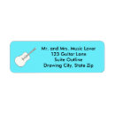 Search for guitar return address labels Modern