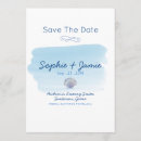 Search for sea shells save the dates Summer