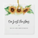 Search for sunflowers christmas tree decorations Watercolor