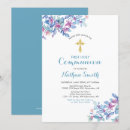 Search for gold cross first communion invitations Christian