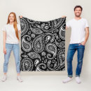Search for vintage paisley blankets Black