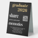 Search for graduation tabletop signs High school