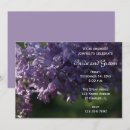 Search for purple flowers engagement party invitations Botanical