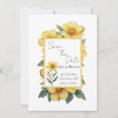 Search for yellow flower wedding invitations Watercolor