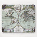 Search for map of the world mousepads Old