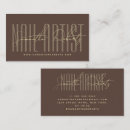 Search for nail business cards Typography