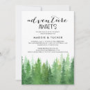 Search for adventure awaits bridal shower invitations Woodland