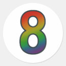 Search for number eight stickers Birthday