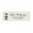 Search for cute shamrock return address labels Clover