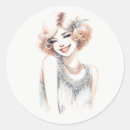 Search for 1920s flapper stickers Jazz age