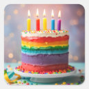Search for cake birthday stickers Rainbow