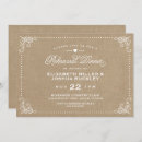 Search for burlap rehearsal dinner invitations Vintage