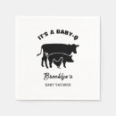 Search for cow and chicken napkins Gender neutral