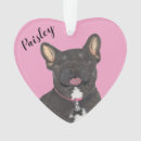 Search for french bulldogs christmas tree decorations For her