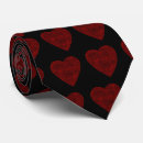 Search for red heart pattern ties Husband