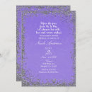 Search for purple and silver engagement party invitations Modern