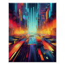 Search for cyberpunk art Futuristic city