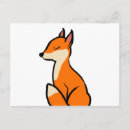 Search for wild fox postcards Cute