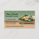 Search for asian food business cards Wasabi