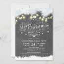 Search for snow christmas invitations String lights