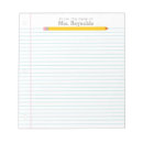Search for teachers notepads pencil