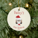 Search for shih tzu puppy christmas tree decorations Shitzu