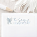 Search for blue ribbon return address labels Bow