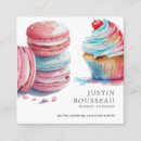 Search for pastry chef business cards Watercolor