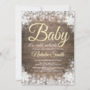 Search for its cold outside baby baby shower invitations Snowflake