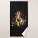 Search for music bath towels Gold