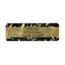 Search for black gold return address stickers Rustic