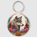 Search for wild wolves key rings Animal