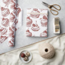Search for christmas cupcake wrapping paper Red