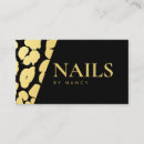 Search for leopard print business cards Nail artist