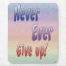 Search for never give up mousepads Motivation