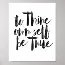 Search for own self be true posters Inspirational quote