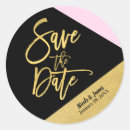 Search for black gold save the date stickers Chic