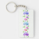 Search for watercolor pattern key rings Blossom