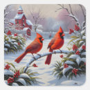 Search for cardinal in winter stickers Snow