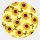 Search for painted sunflower stickers Butterfly
