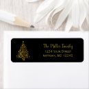 Search for metallic gold return address labels Decorative